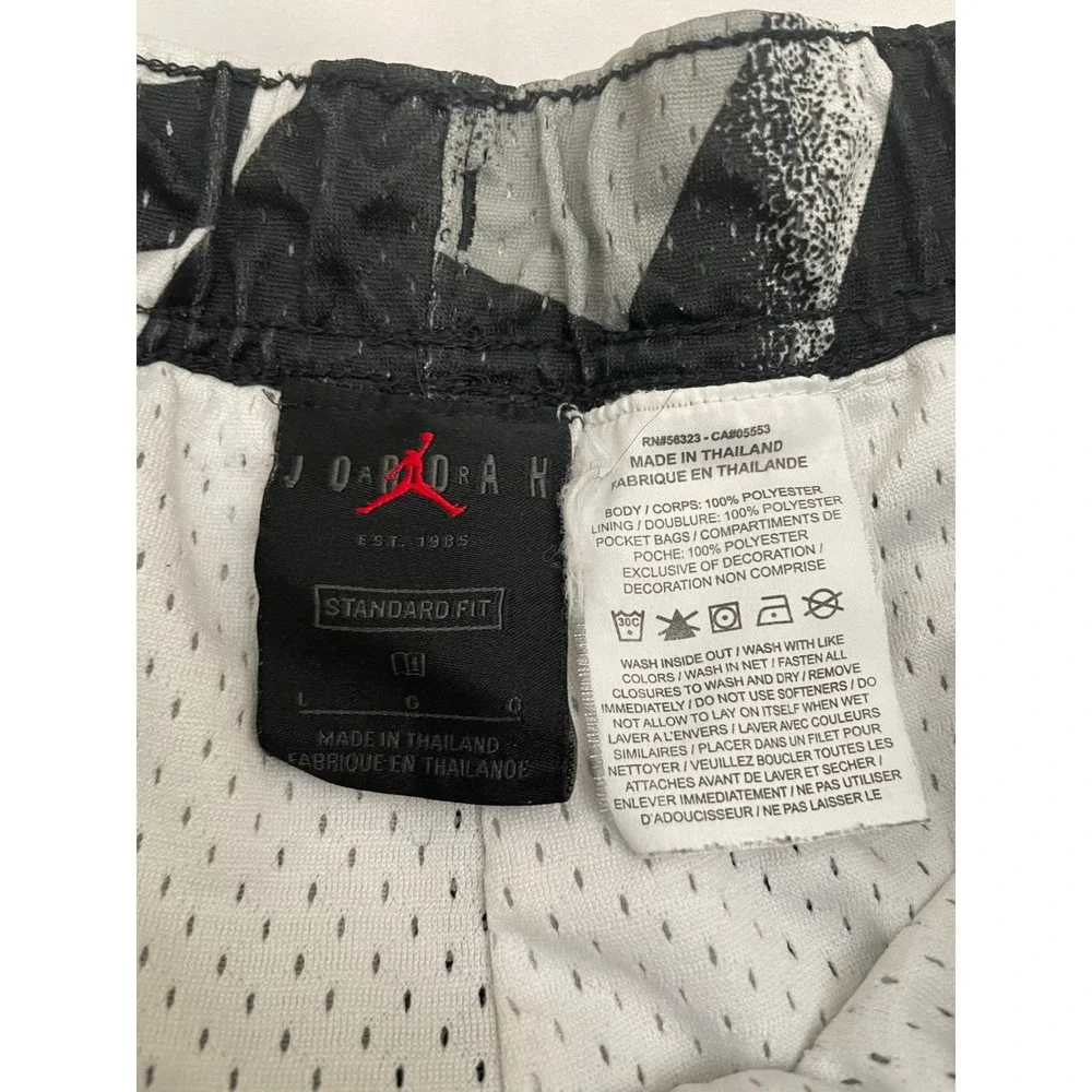 Jordan Jumpman AIR Printed Mesh Shorts Men's Large Black Lightning CZ4757-010
